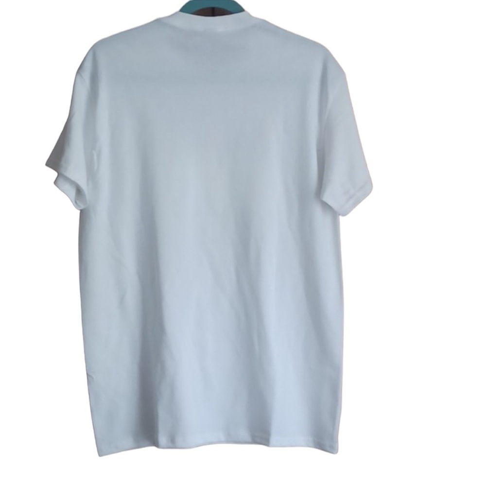🇺🇸PEACE LOVE AMERICA White Short Sleeve Patriotic Tee NEW - Picture 3 of 7